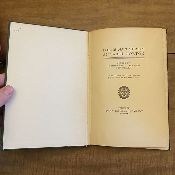Poems and Verses (Carol Norton - 1901) - Picture 2 of 7